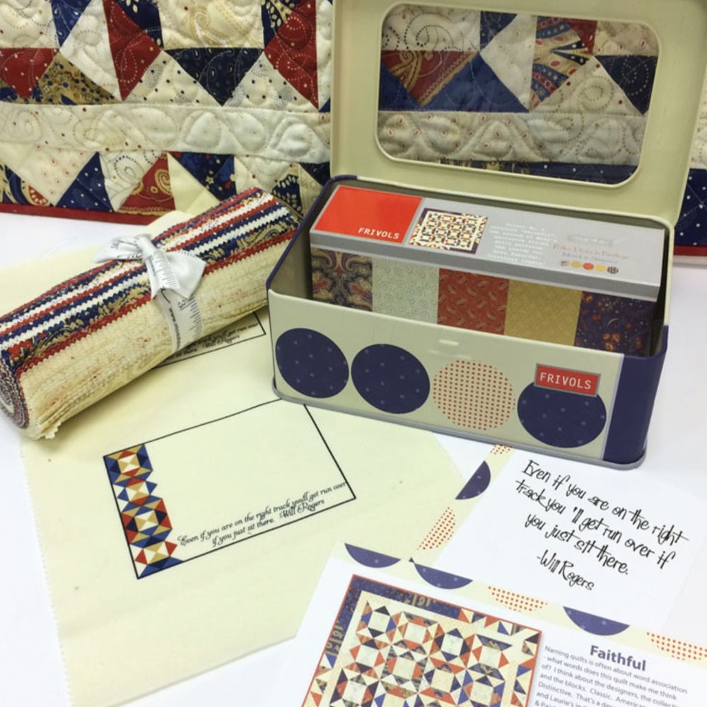 Moda Frivols #2 Quilt Kit Featuring Polka Dots & Paisleys